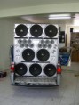 PAREDÃO P/ 8 De 15 pintado, pintura 100% automotiva com flakes cabeamento pronto... serve em saveiro g3 e g4  CONFIRA